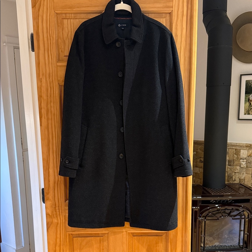 J. Crew Charcoal Trench Coat
